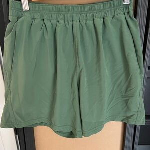 Outdoor Voices Forest Green Athletic Shorts